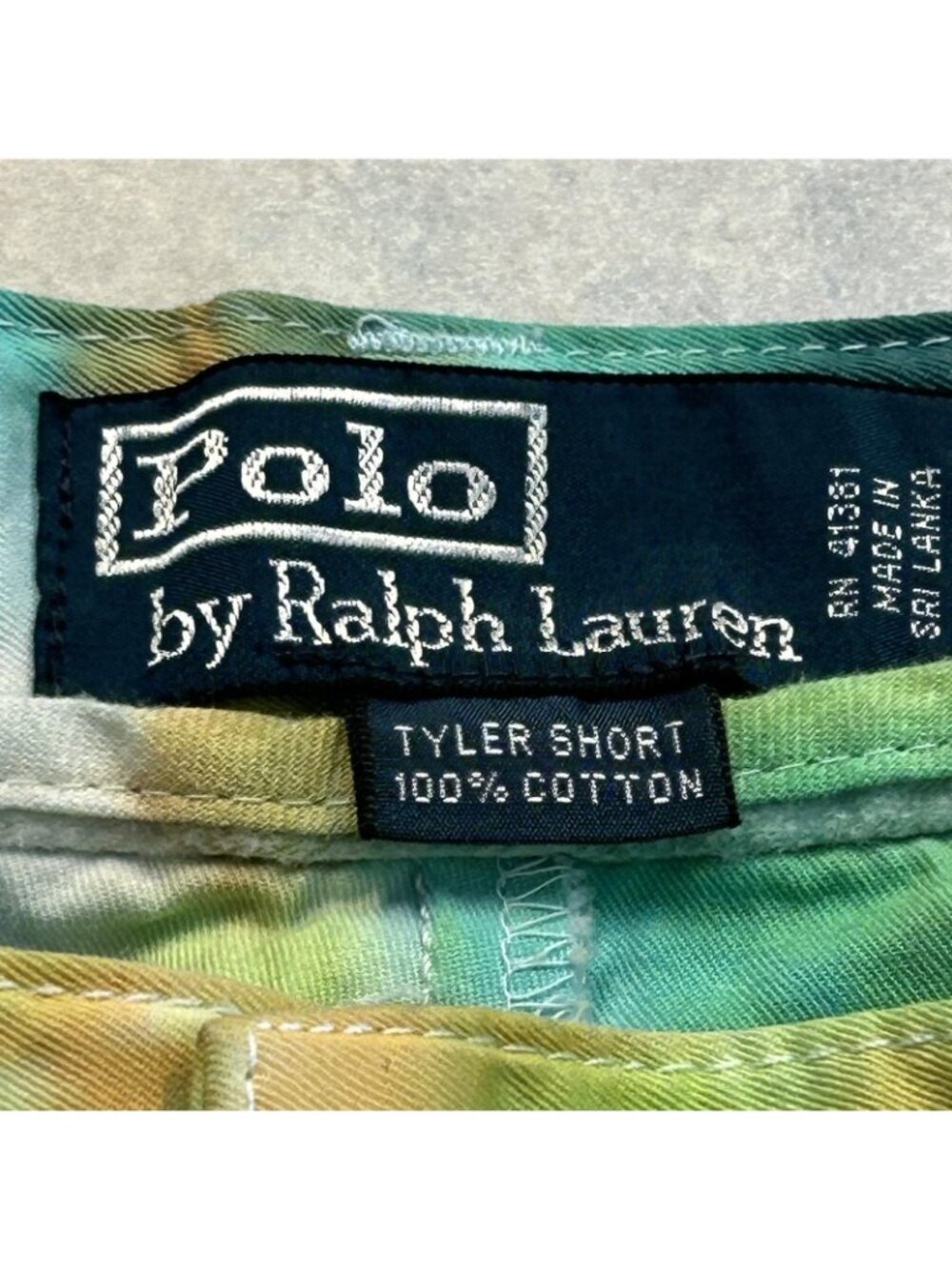 Polo Ralph Lauren Tyler Shorts Mens 32 Fits 30 Multicolor Tie Dye Chino Pony 8.5 - Picture 5 of 14